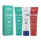 Kit 3 Lubrificantes Íntimo Base D'água Lubrisex 60g - A Sós