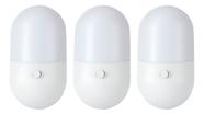 Kit 3 Luminária Abajur Infantil Bivolt Luz Quente Fria Led