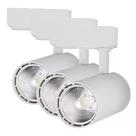 Kit 3 Luminária Branca Trilho Spot Led 10W 3500K Branco Quente Kit 3 Luminária Branca Trilho Spot Led 10W 3500K Branco Quente
