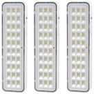 Kit 3 Luminária Emergência Lâmpada Luz Recarregável Bivolt