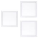 Kit 3 Luminária Led 18W Embutir Quadrado Branco Neutro Bivolt - Iluminação Equilibrada com Design Moderno