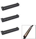 Kit 3 Luminária Led Pontual Linear 20w 3000k Para Trilho Preto Bivolt