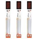 Kit 3 Luminaria Led Slim Linear B+d 18w 60cm 6500k - 110V/220V - Branco