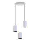 Kit 3 Luminária Pendente Copinho Triplo Com Fiação 110/220v Soquete E27