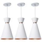 Kit 3 Luminária Pendente Pequim 30 Cm Balcão Bancada Cozinha
