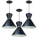 Kit 3 Luminária Pendente Pequim Com Interior Branco Brilho Com Fiação 110/220v Kit 3 Luminária Pendente Pequim Com Interior Branco Brilho Com Fiação 110/220v