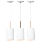 Kit 3 Luminária Pendente Veneza Branco