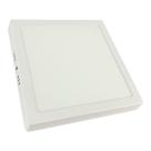 Kit 3 Luminária Plafon Led Shine 18w 6500k Sobrepor Branca Quadrada 22x22cm Bivolt