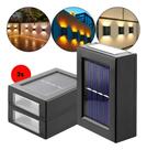 Kit 3 Luminária Solar De Parede Sensor De Presença Quente 2w