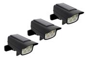 Kit 3 Luminária Solar LED Refletor Externo Sensor de Presença e Controle Remoto