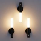 Kit 3 Luminárias de Parede USB Iluminação Inteligente Lanternas Emergência Magnética Casa Quarto Sala Varanda Suporte Luz Segurança Escada Sortida