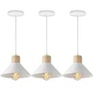 Kit 3 Luminárias Pendentes Modernas de Teto para Sala Cozinha e Bancada