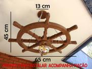 Kit 3 Lustre Luminária Pendente 65cm Leme De Navio 1B