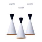 Kit 3 Lustre Pendente Interno Mesa Jantar Balcão Canadá