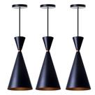 Kit 3 Lustre Pendente Interno Moscou Alumínio Decorações Kit 3 Lustre Pendente Interno Moscou Alumínio Decorações