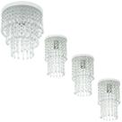 Kit 3 Lustre Plafon Spark + Lustre Plafon Manucrillic Branco Kit 3 Lustre Plafon Spark + Lustre Plafon Manucrillic Branco