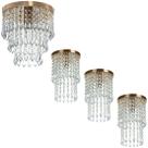 Kit 3 Lustre Plafon Spark + Lustre Plafon Manucrillic Cobre Kit 3 Lustre Plafon Spark + Lustre Plafon Manucrillic Cobre
