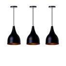 Kit 3 Lustre Sala Estar Pendente Interno Gota Kit 3 Lustre Sala Estar Pendente Interno Gota