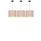 Kit 3 Lustres Pendente 30x20cm Design Sofisticado Kit 3 Lustres Pendente 30x20cm Design Sofisticado