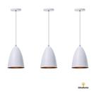 Kit 3 Lustres Pendente Interno Balcão Bala P Kit 3 Lustres Pendente Interno Balcão Bala P