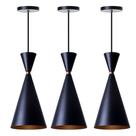 Kit 3 Lustres Pendentes Moscou Para Mesa Balcão Gourmet