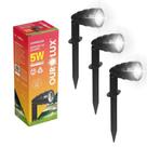 Kit 3 Luz Led Espeto Jardim Prova Dágua Grama Bivolt 6500k Kit 3 Luz Led Espeto Jardim Prova Dágua Grama Bivolt 6500k