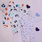 Kit 3 Macacão Para Bebê Masculino Menino em Soft dia a dia Confortável Macio
