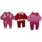 Kit 3 macacão roupas roupinhas recém nascida bebê menina