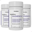 Kit 3 Magnésio 4 Quelato Malato Taurato Ascorbato 180 Cápsulas