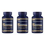 Kit 3 Magnésio 5 Fontes 60 Cápsulas Muwiz