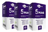 Kit 3 Magnesio 5mag 60 Capsulas Qualynutri