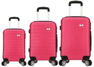 Kit 3 Mala de Viagem Bordo Padrão ANAC P+, Média e Grande Kit 3 Mala de Viagem Bordo Padrão ANAC P+, Média e Grande