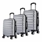 Kit 3 Malas De Viagem Bordo, Média e Grande Em Abs C/ Rodinhas 360º Kit 3 Malas De Viagem Bordo, Média e Grande Em Abs C/ Rodinhas 360º