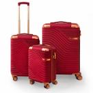 Kit 3 Malas de Viagem Estocasa Grande Média Pequena Bordo Rígido Resistente 360 Cadeado Kit 3 Malas de Viagem Estocasa Grande Média Pequena Bordo Rígido Resistente 360 Cadeado