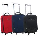 Kit 3 malas de viagem pequena de bordo forrada semi-rígida grotaferrata