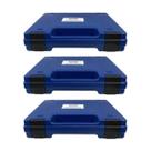 Kit 3 Maleta Transporte Equipamentos Alça 242x175x20mm Armazenamento Reagentes Trava Es-25 Instrutherm