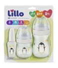 Kit 3 Mamadeira Lillo Evolution Primeiros Passos 50/150/240ml Bico de Silicone
