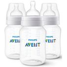 Kit 3 Mamadeiras ANTI-COLIC Classica 260ML Philips AVENT SCY103/03