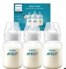 Kit 3 Mamadeiras Avent Anti Colic 260Ml Transparente