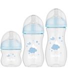 Kit 3 Mamadeiras Buba Easy Flow 120/270/330ml Nuvem Azul
