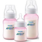 Kit 3 Mamadeiras Classica Rosa 125ML 260ML e 330ML Philips AVENT SCY119/19