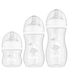 Kit 3 Mamadeiras Easy Flow 120/270/330ml Tampa Anti Vazamentos Sistema Anti Cólicas Buba