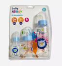 Kit 3 Mamadeiras Lolly 240ml 150ml 80ml Tip Bico De Silicone