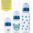KIT 3 MAMADEIRAS PLASUTIL 40ml, 150ml e 250ml - KIT 3 MAMADEIRAS PLASUTIL 40ml, 150ml e 250ml -