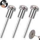 Kit 3 Mandril Haste Pino Mini Disco Serra Micro Retifica Furadeira Parafusadeira Universal Rolken