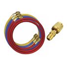 Kit 3 Mangueiras 1,50m para manifold R134a, 22 e 404 mais adaptador R410a