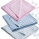 Kit 3 Manta Toalha Algodão Fralda Cueiro Casulo Swaddle bebê