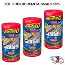 KIT 3 Mantas Adesiva Asfaltica Telhados 30cm - Rolo c/ 10metros - Aluminizada - Dryko KIT 3 Mantas Adesiva Asfaltica Telhados 30cm - Rolo c/ 10metros - Aluminizada - Dryko