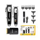 Kit 3 Maquinas Kemei Cortar Cabelo Acabamento Barbeador Shaver KM8531