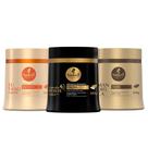 Kit 3 Máscaras de Tratamento Haskell Cavalo Forte Tutano Mandioca 500g
